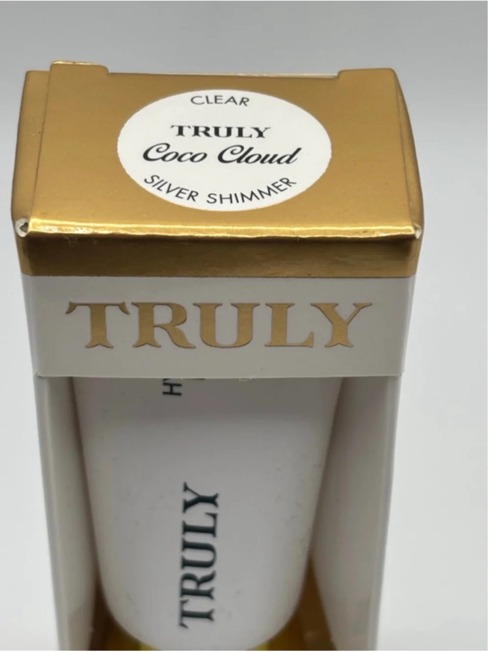 Truly Coco Cloud Clear Silver Shimmer Lip Gloss Full Size 13ml
